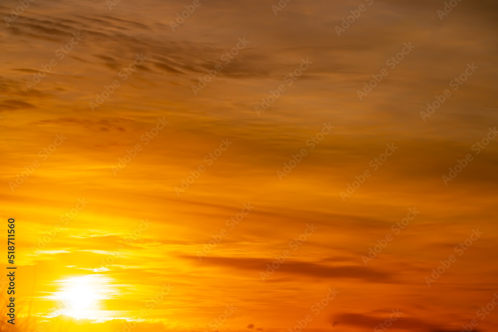 Sunrise through ethereal light cloud