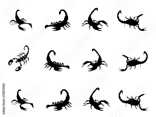 Scorpion Silhouette Images. Free Vectors image. Scorpion Image. Scorpion Vector Image © Rabbi