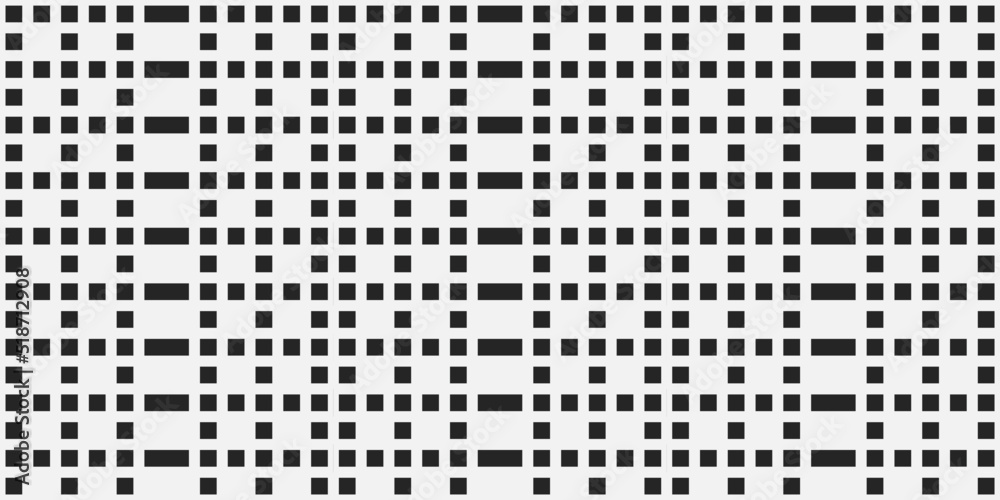 Pixel dots on a white background. Vector grid of identical squares.