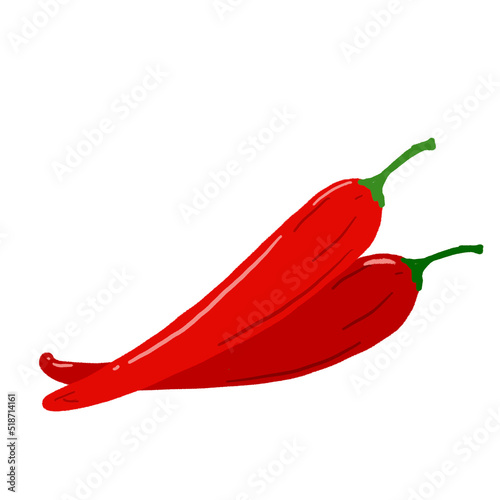 hand drawn colorful fruits and vegetables