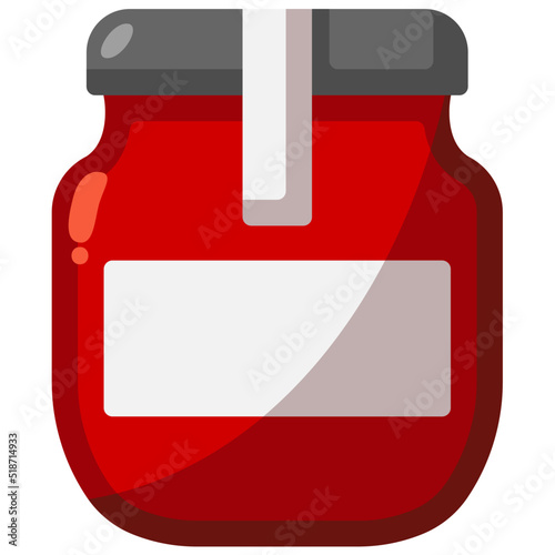 strawberry jam icon