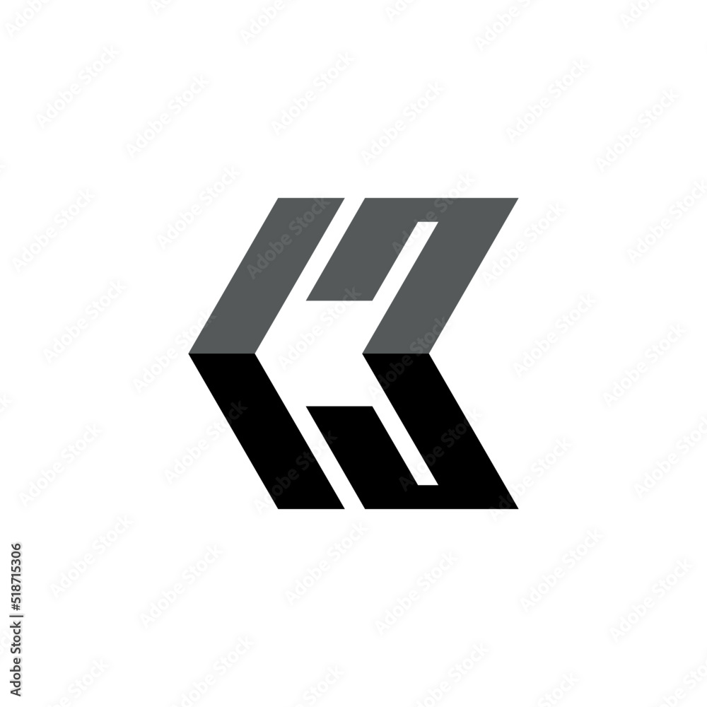 Arrow Letter C M Logo Concept