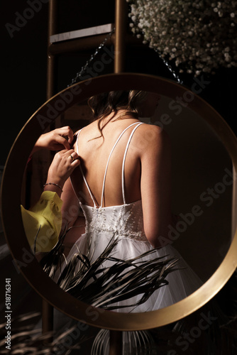 person in a dress