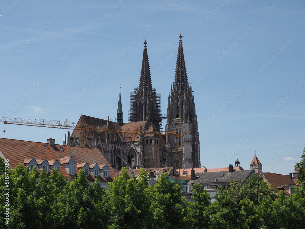Fototapeta premium St Peter cathedral in Regensburg