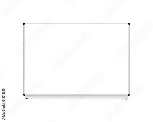 Board for teaching, for writing with a marker. Blank vector illustration