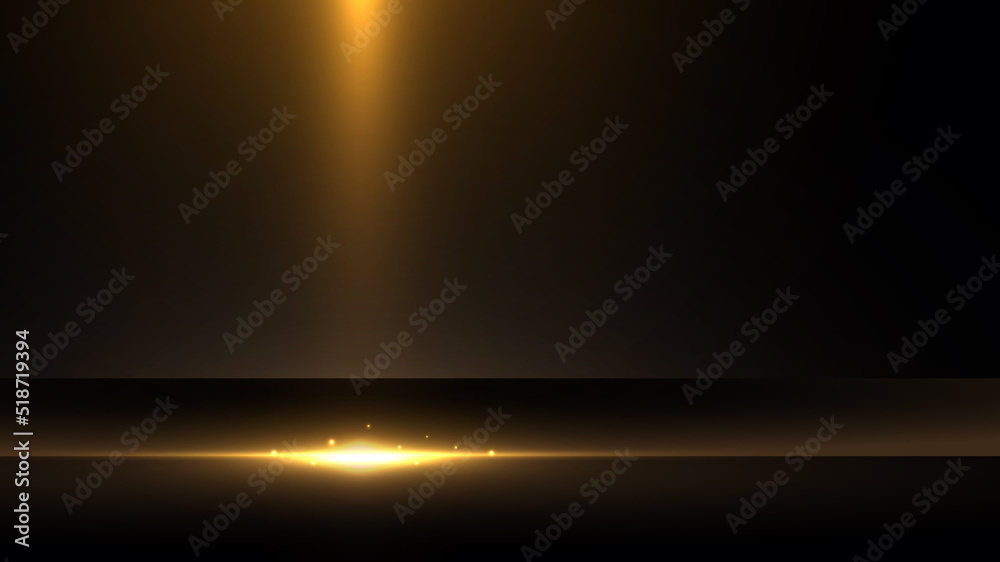 Abstract black stage scene with spotlight and lighting effect background. You can use for product mockup, concert, award ceremony, entertainment luxury style, etc. Vector illustration