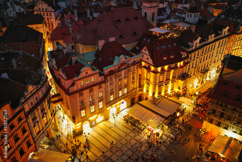 プラハの夜景
