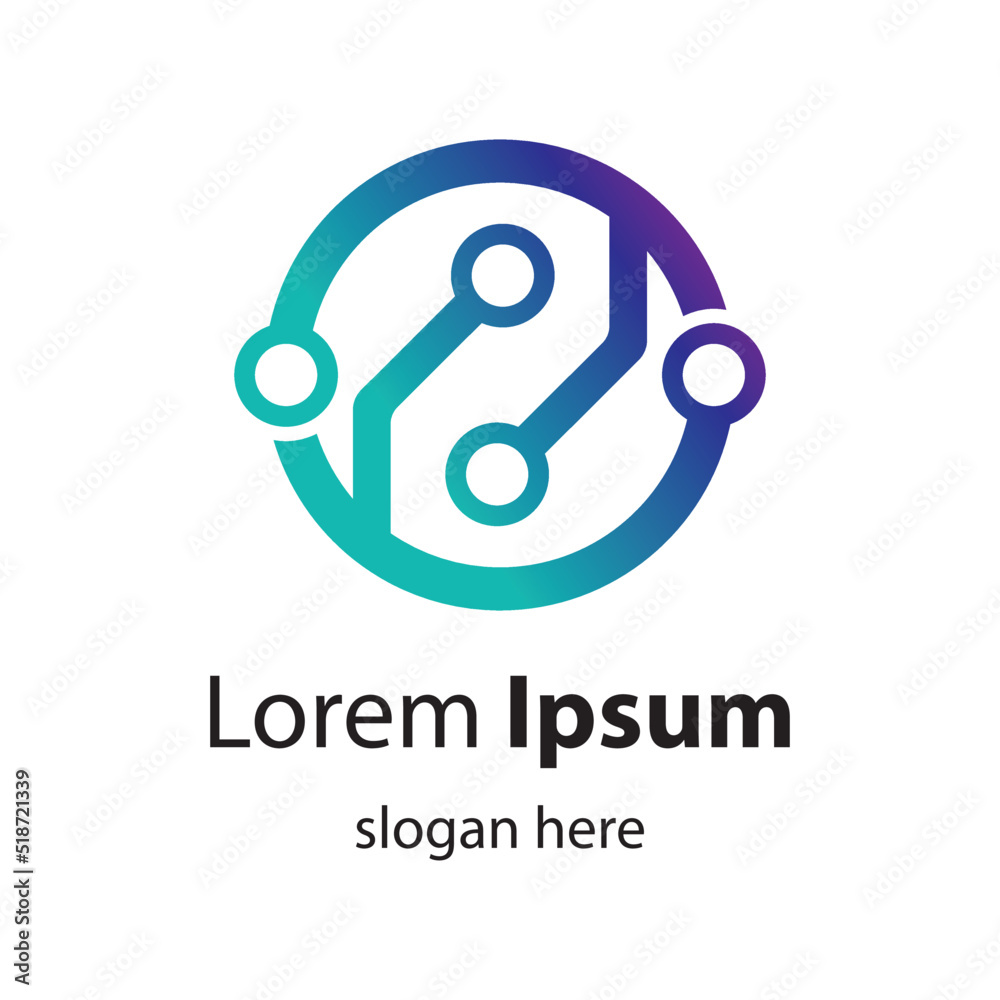 Technology logo images illustration