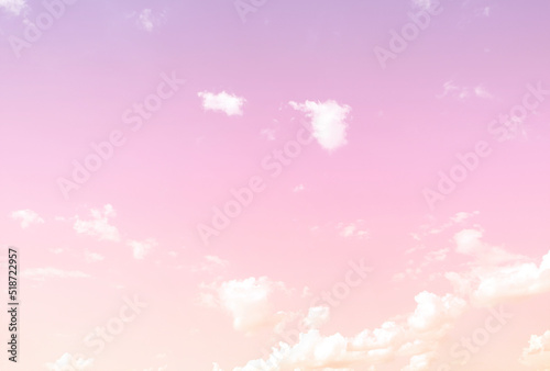 Sky and clouds in pastel tones for graphic design or wallpaper