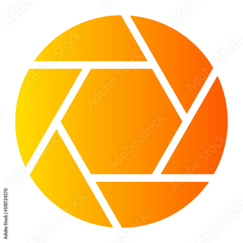 aperture gradient icon