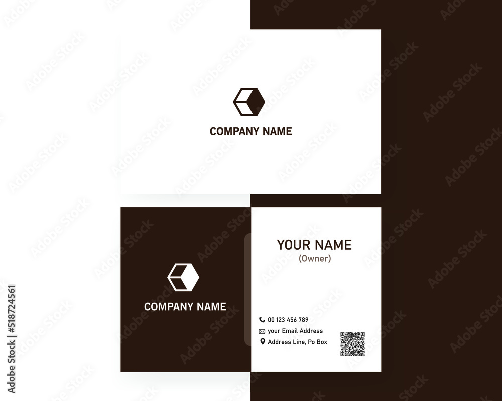 Naklejka premium modern business card template Royalty Free Vector