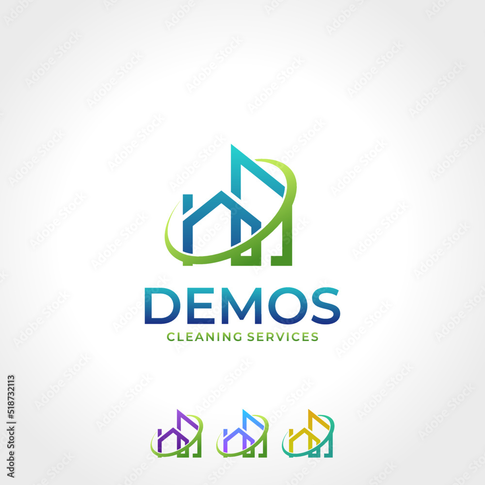 Cleaning Service Business logo design, Eco Friendly Cleaning Service Business logo design, Eco Friendly