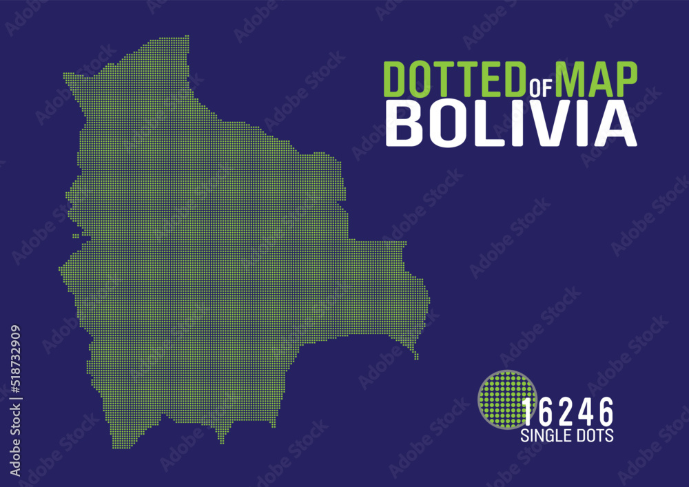 dotted map of bolivia