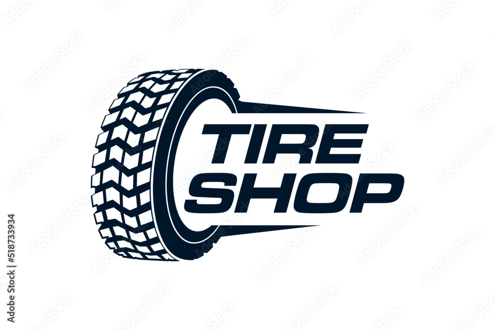 © 21graphic - Tire shop logo design automotive wheel tire truck mud off road silhouette © 21graphic - Tire shop logo design automotive wheel tire truck mud off road silhouette