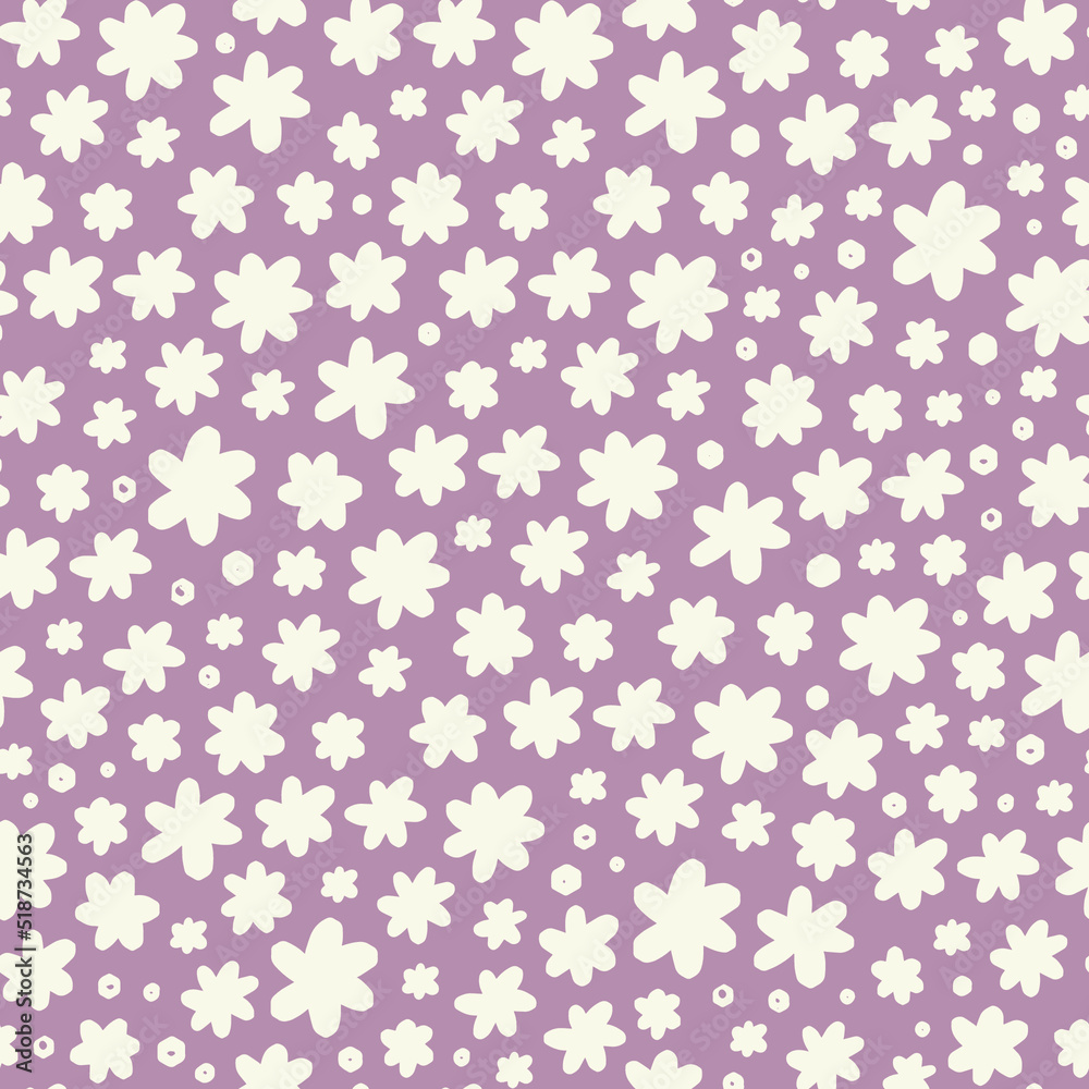 Seamless vector floral pattern. Small disy flower background. Seamless vector floral pattern. Small disy flower background.