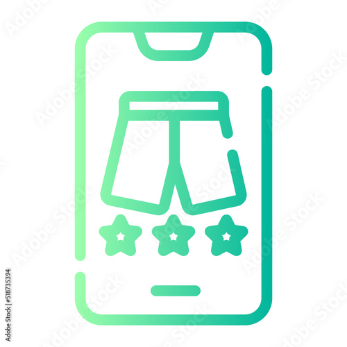 online shop gradient icon