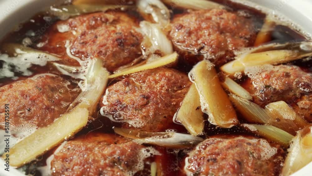 Special Chinese food marinated lion head Special Chinese food marinated lion head