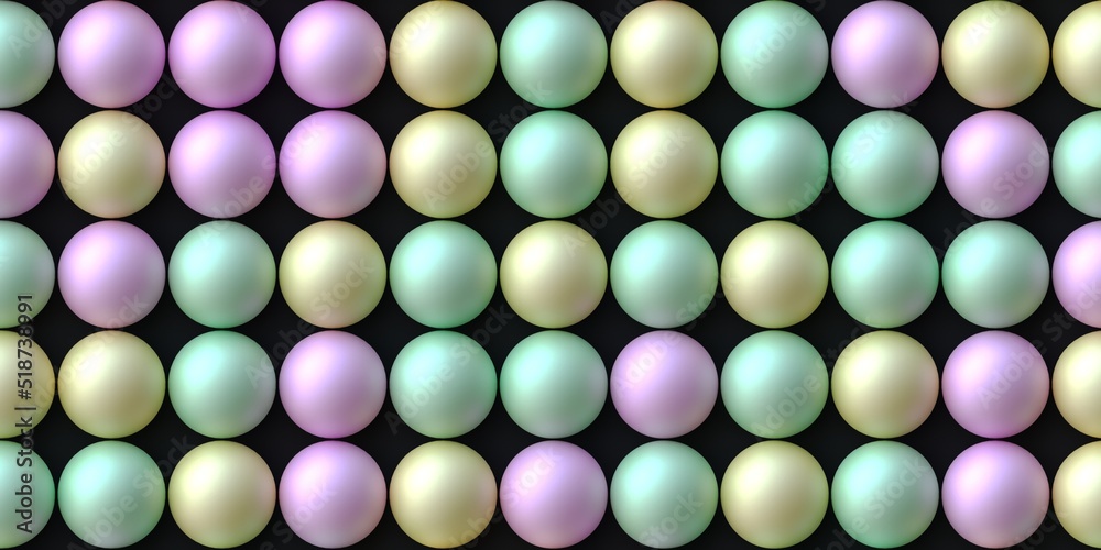 texture and background of pastel balls of different colors. 3d render texture and background of pastel balls of different colors. 3d render