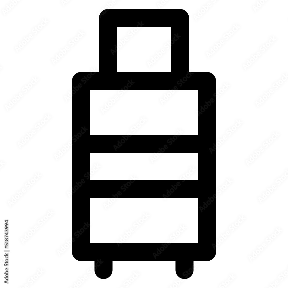 suitcase vector icon for website, apps and any other project - stock vector suitcase vector icon for website, apps and any other project - stock vector