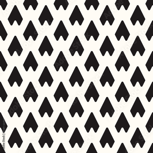 Vector Geometric Abstract Seamless Monochrome Pattern Texture Background