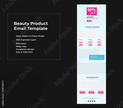 E-commerce Email Marketing Newsletter Template Design