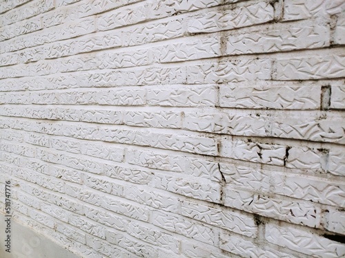 white vintage wall