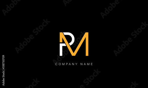 MP, PM Abstract Letters Logo Monogram