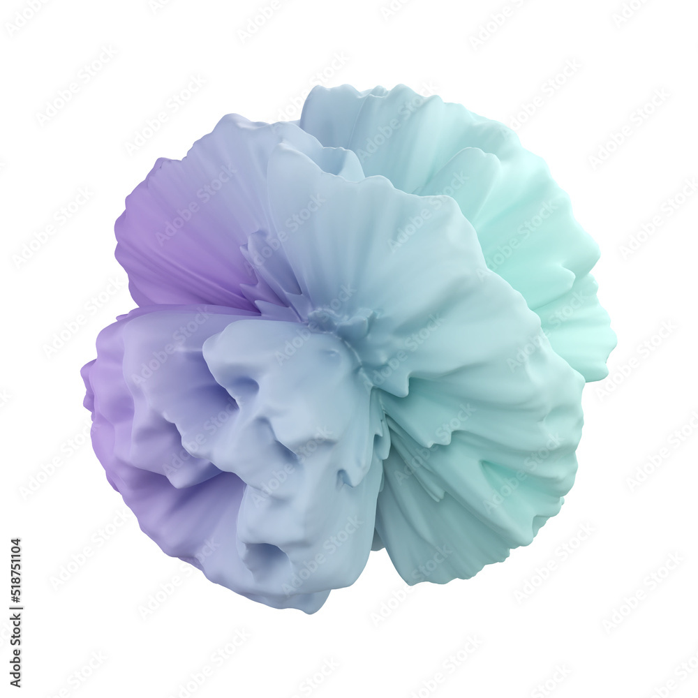 Abstract Organic Shape 3D Rendered Abstract Organic Shape 3D Rendered