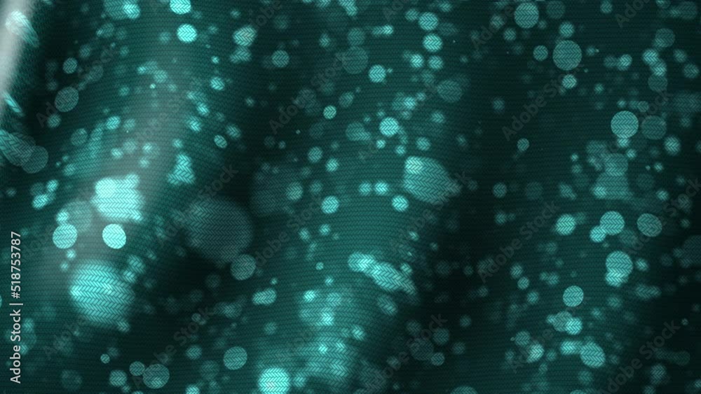 Fabric movable animated background of circles