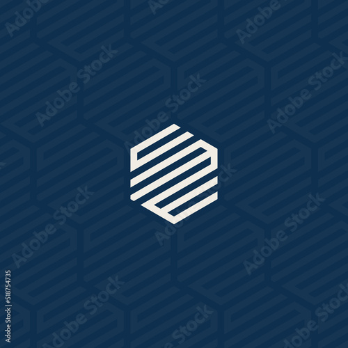 CME OR CMW logo with background pattern design