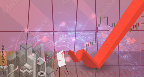 Oil price rising concept Gasoline