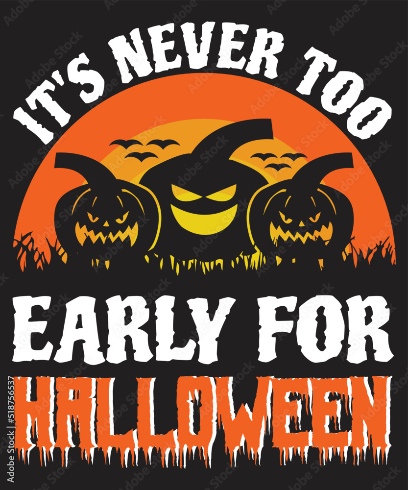 Halloween T-shirt Design Vector