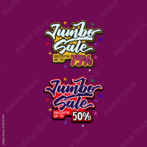 Canvastavla simple fun label jumbo sale up to 70% promotions vector design