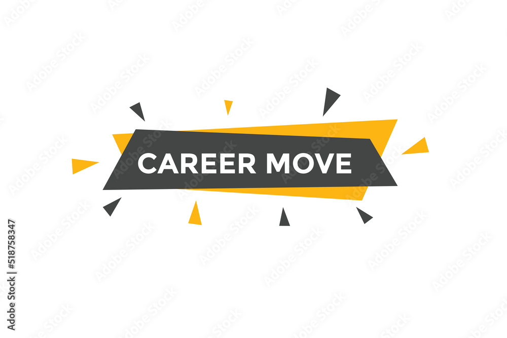 Career move text symbol. Career move text web template Vector Illustration. Career move text symbol. Career move text web template Vector Illustration.
