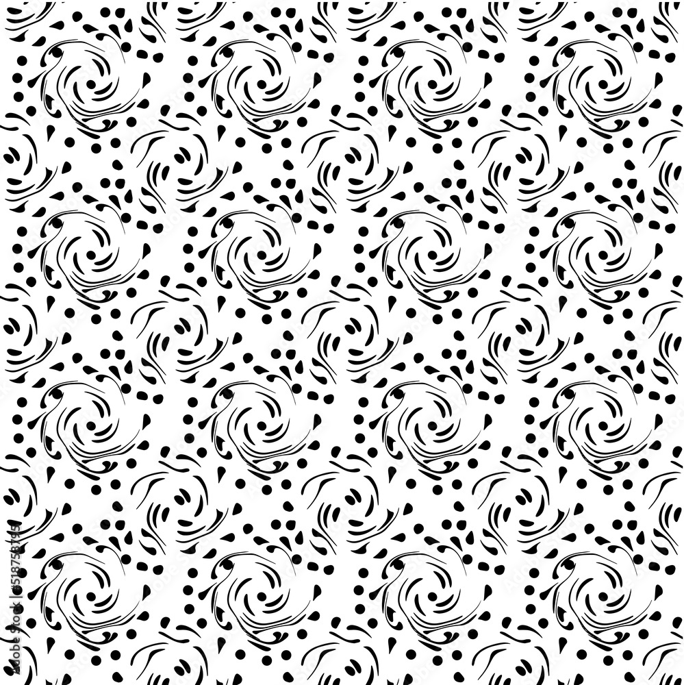 Obraz premium Delicate pattern, imitation of watercolor, hand drawing. Elegant background for packaging, fabric, wallpaper. Pattern of textile fabric or product. 
