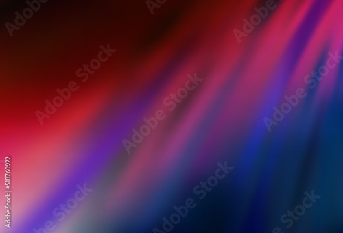 Dark Blue, Red vector blurred bright texture.