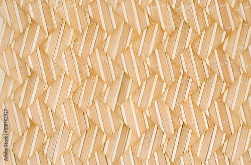 Fototapeta Naklejka Na Ścianę i Meble -  bamboo mat texture abstract background