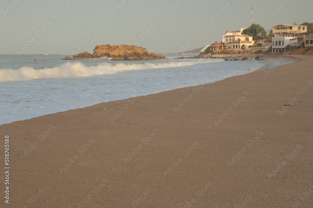 Coastal landscape and town of Popenguine. Thies. Senegal. Coastal landscape and town of Popenguine. Thies. Senegal.