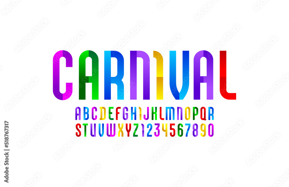 Bright font, modern alphabet, trendy letters and numbers, vector illustration 10EPS Bright font, modern alphabet, trendy letters and numbers, vector illustration 10EPS