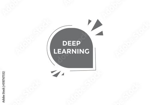 deep learning Colorful web banner. vector illustration. deep learning label sign template

