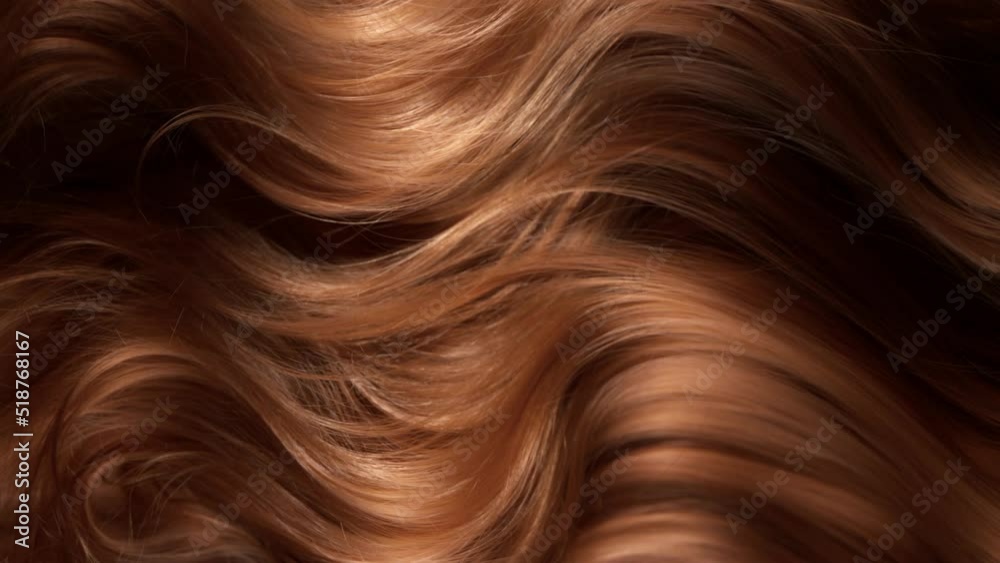 Super Slow Motion Shot of Waving Brown Hair at 1000 fps.