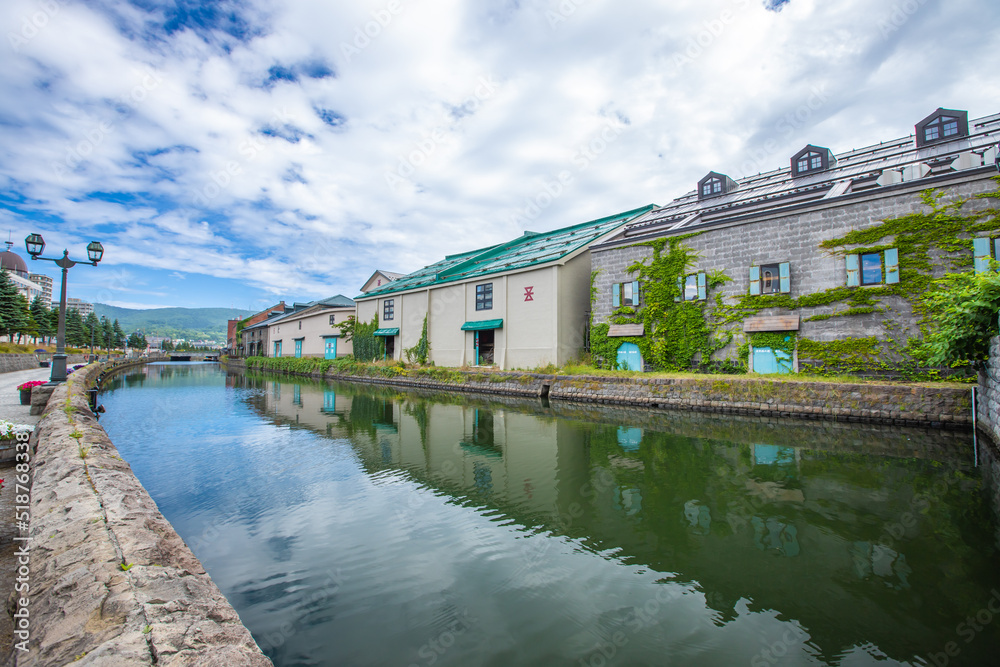 Obraz premium 北海道 小樽運河の風景 