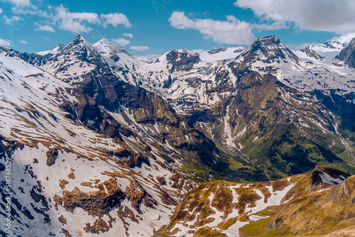 View of the Grossglockner mountains