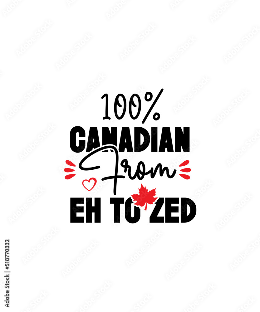 Fototapeta premium Canada Day SVG Bundle, Canadian, Proud to be Canadian Svg, Peace Love Canada Svg, Strong and Free, Digital download