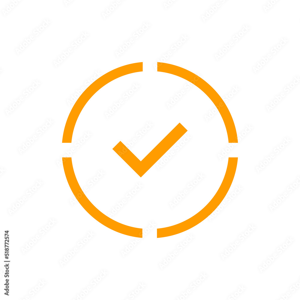 Checkmark flat icon button, ui icon Checkmark flat icon button, ui icon