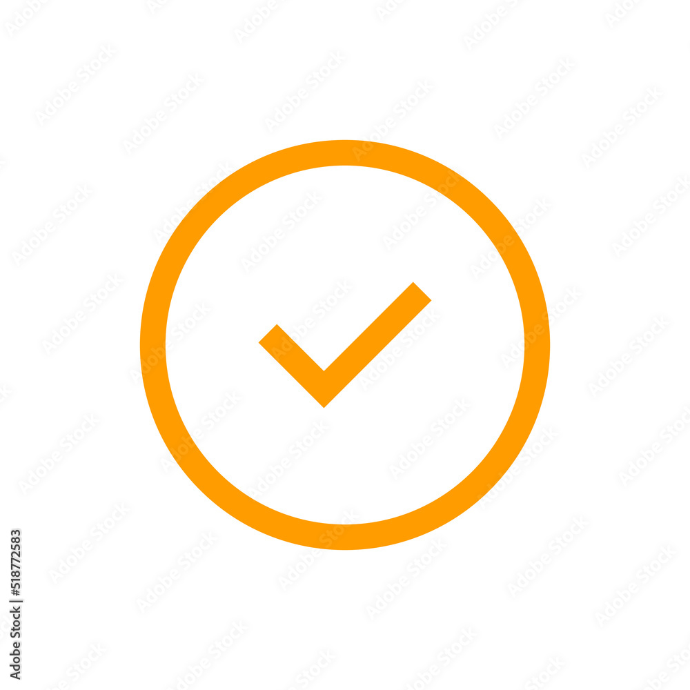 Checkmark flat icon button, ui icon Checkmark flat icon button, ui icon