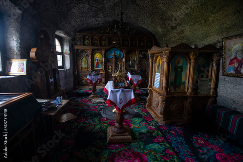 Cave monastery in the historical temple complex of old Orhei (Orheiul Vechi), Moldova