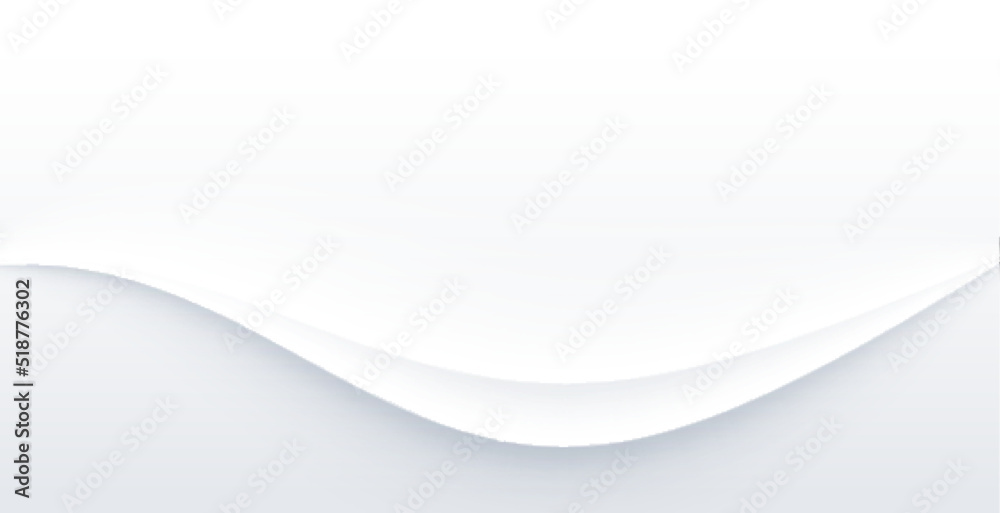 elegant white background with wave design