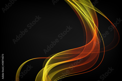Abstract golden luxury wave mockup background. Flow gold glitters wave. Vector illustration