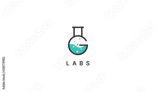 Flask vector icon, lab test tube symbol isolated on white background. Chemical beaker, medical research equipment, erlenmeyer logo